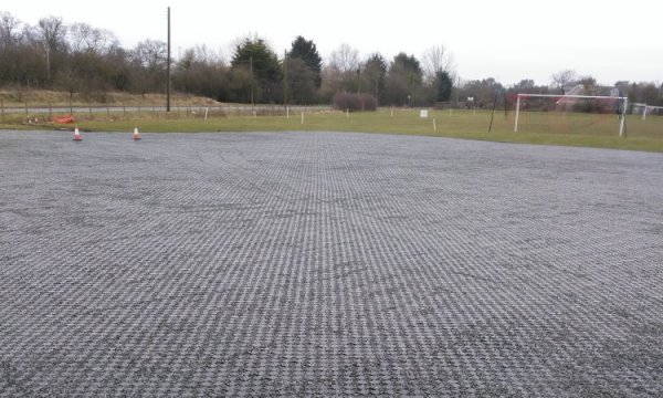 Permeable parking for football club